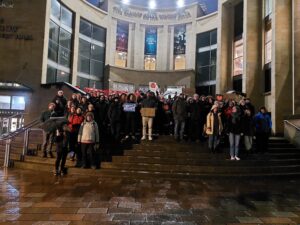 protest in Glasgow
